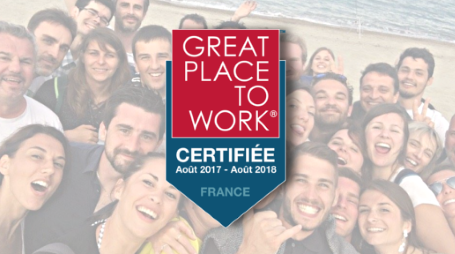 Eurécia décroche la certification Great Place To Work !