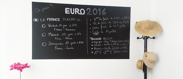Football Euro 2016 au bureau 